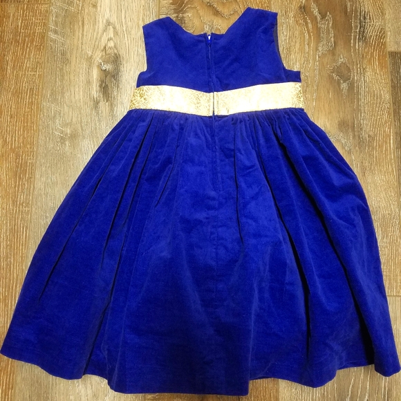 🏷Royal Blue Dress with Gold Bow - Picture 4 of 4